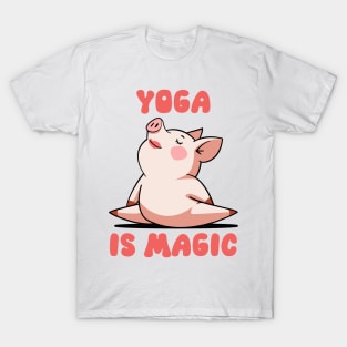 Zen Piggy - Yoga Is Magic T-Shirt